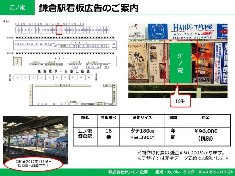 江ノ電【鎌倉】建植看板