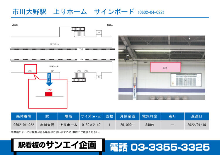 市川大野駅　看板　04-022