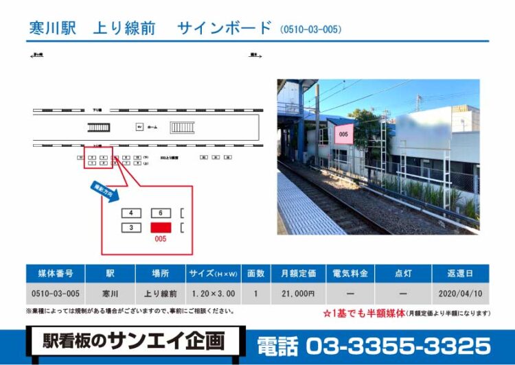 寒川駅　看板　03-005