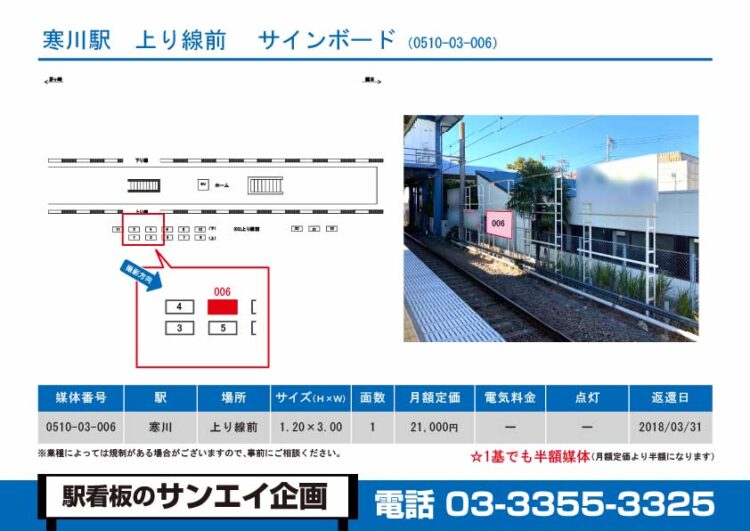 寒川駅　看板　03-006