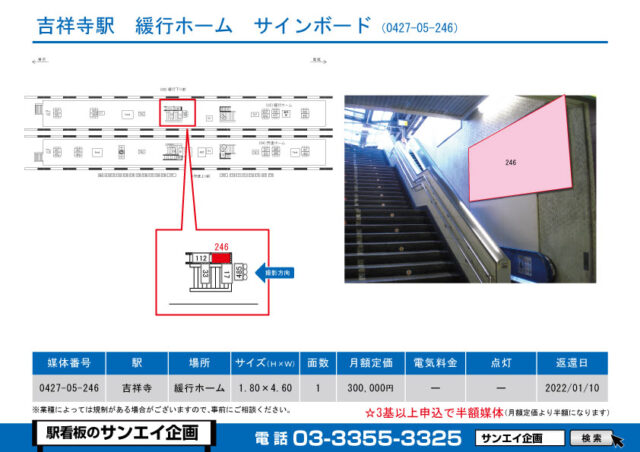 吉祥寺駅　看板　05-246