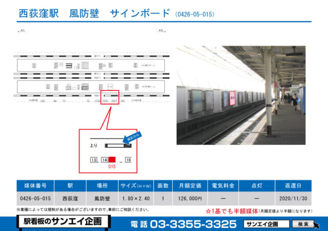 西荻窪駅　看板　05-015