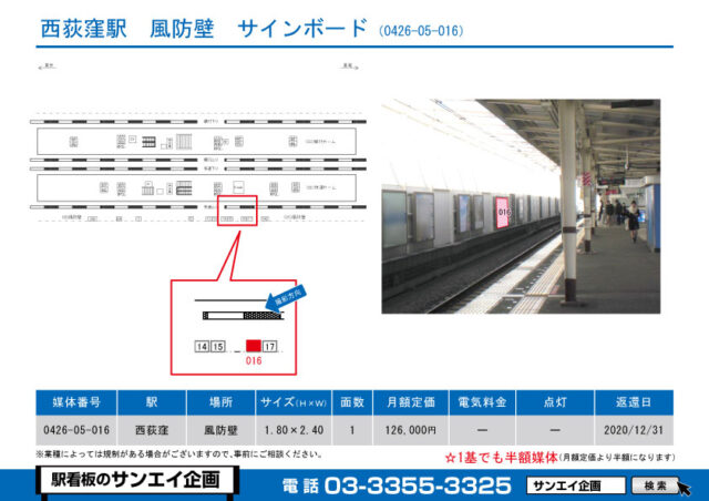 西荻窪駅　看板　05-016