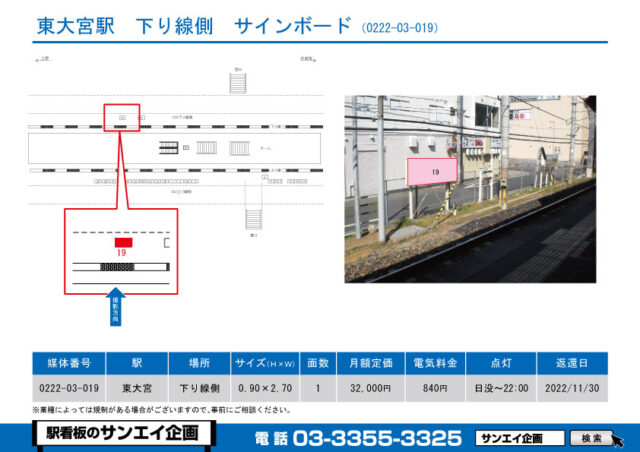 東大宮駅　看板　03-019