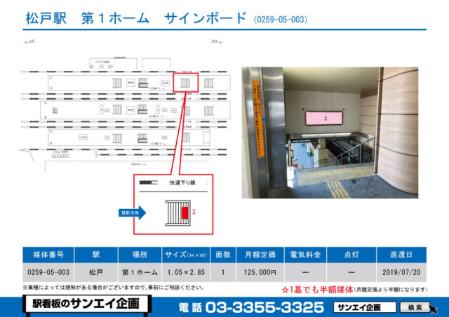 松戸駅　看板　05-003