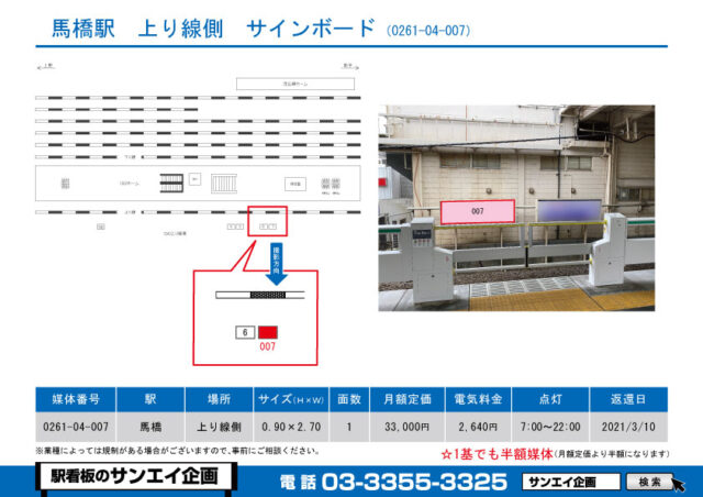 馬橋駅　看板　04-007