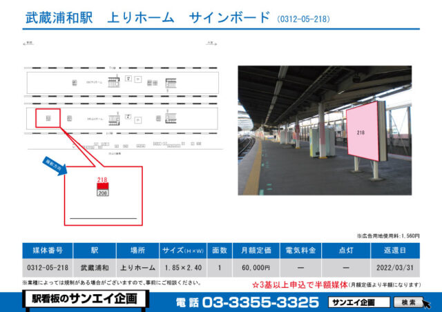 武蔵浦和駅　看板　05-218