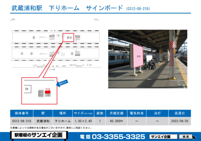 武蔵浦和駅　看板　06-218