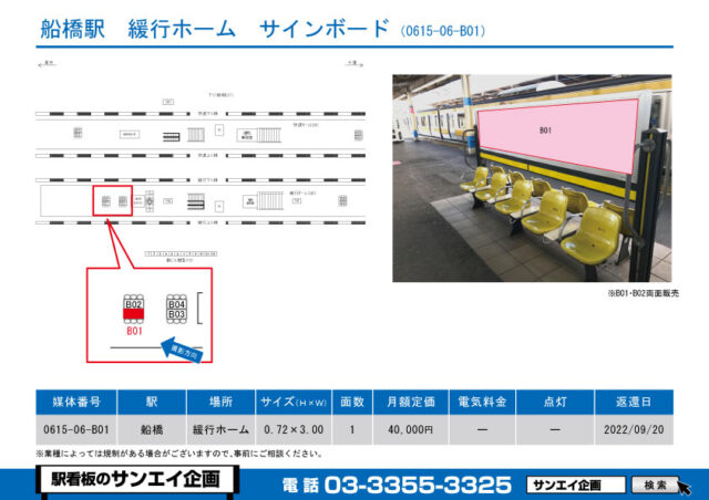 船橋駅　看板　06-B01