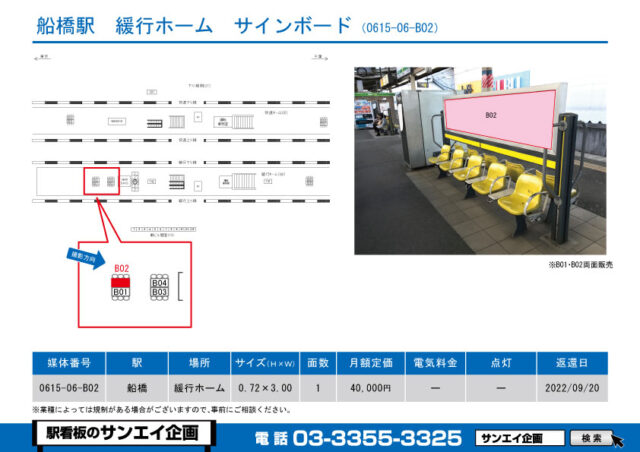 船橋駅　看板　06-B02