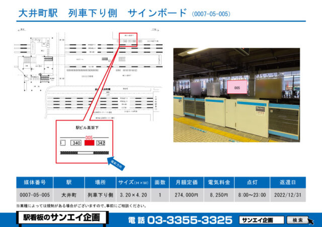 大井町駅　看板　05-005