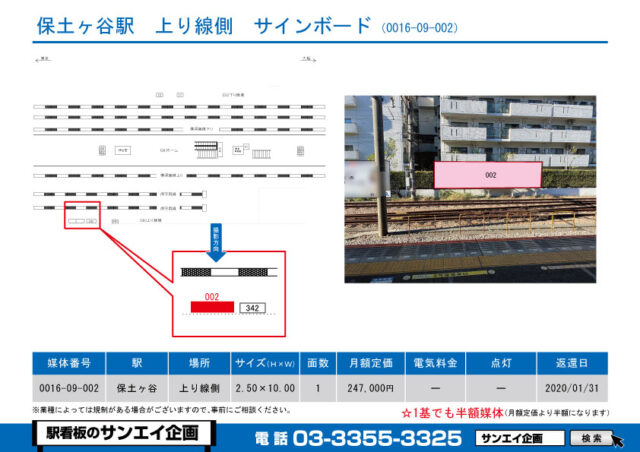 保土ヶ谷駅　看板　09-002