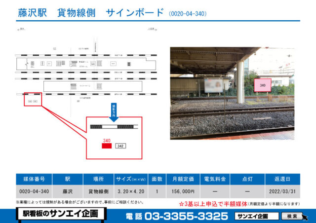 藤沢駅　看板　04-340