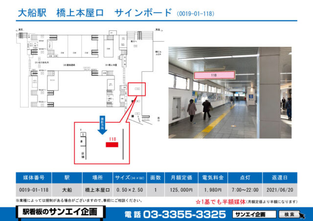 大船駅　看板　01-118