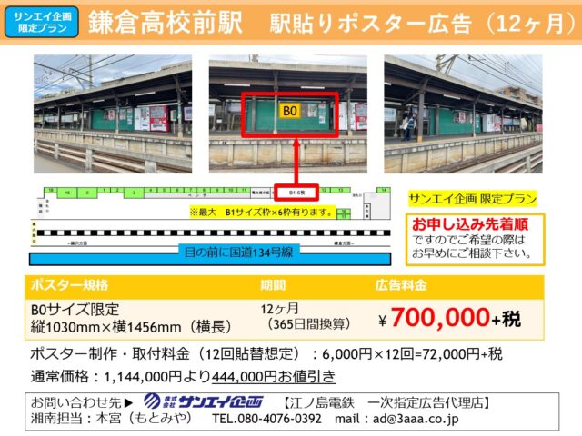 enoden_kamakurakoukoumae_station_poster_12months