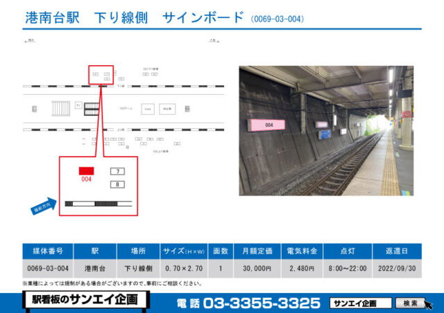 港南台駅　看板　03-004