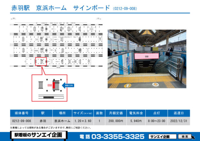 赤羽駅　看板　09-008