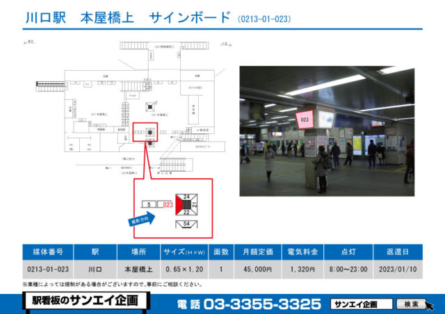 川口駅　看板　01-023