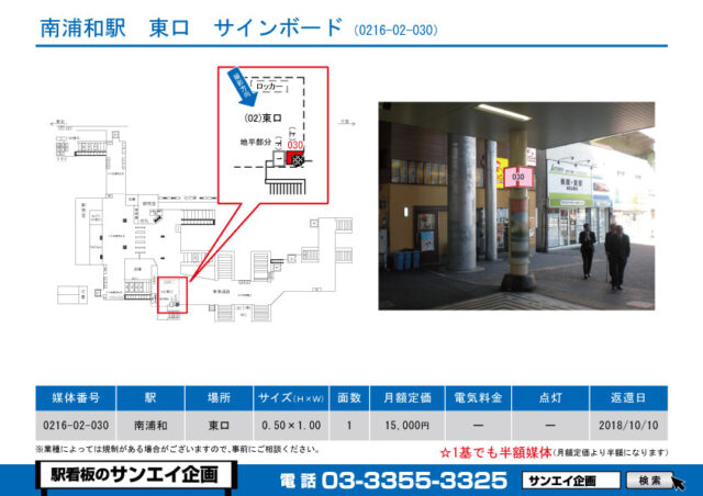 南浦和駅　看板　02-030