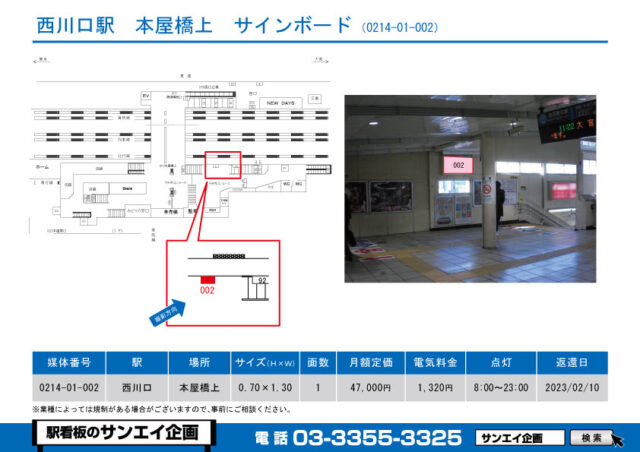 西川口駅　看板　01-002