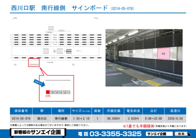 西川口駅　看板　05-076