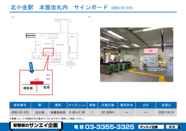 北小金駅　看板　01-015