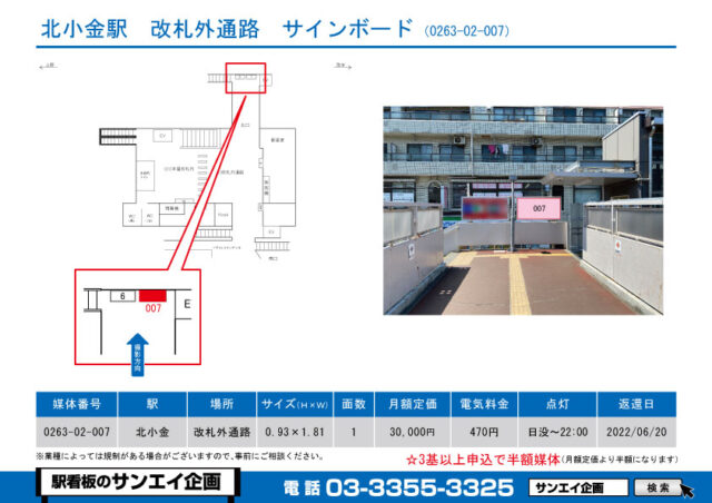 北小金駅　看板　02-007