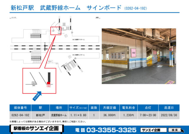 新松戸駅　看板　04-192