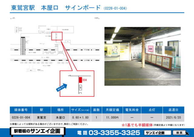 東鷲宮駅　看板　01-004