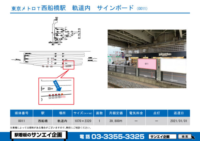 西船橋駅　看板　0011