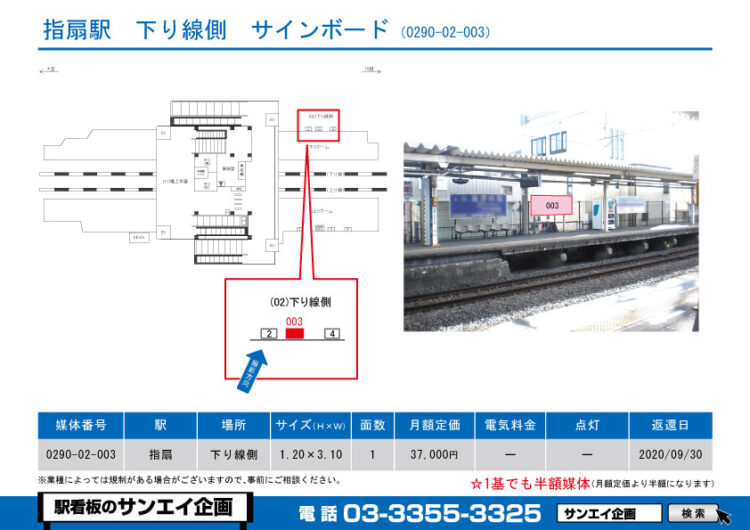 指扇駅　看板　02-003