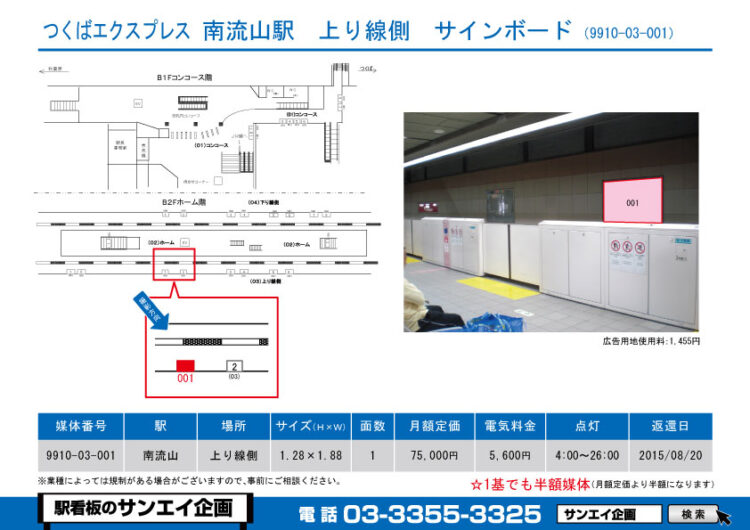 南流山駅　看板　03-001