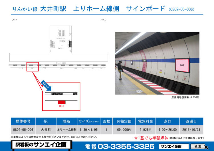 大井町駅　看板　05-006