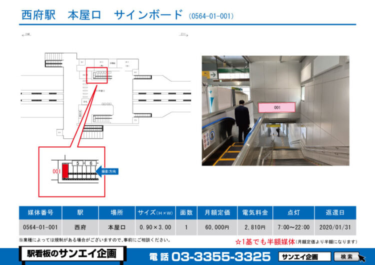 西府駅　看板　01-001