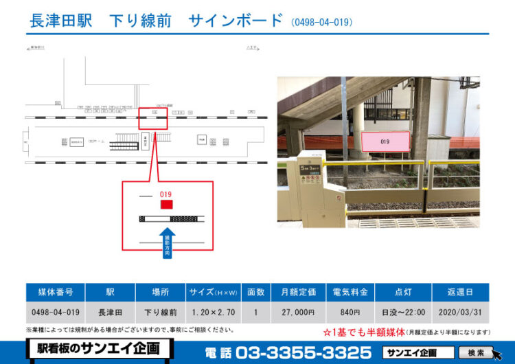 長津田駅　看板　04-019