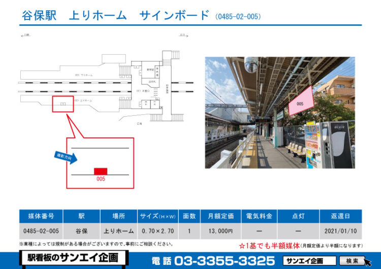 谷保駅　看板　02-005