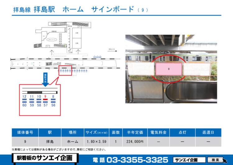 拝島駅　看板　9