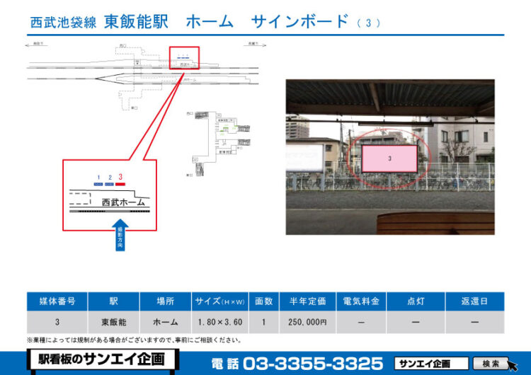 東飯能駅　看板　3