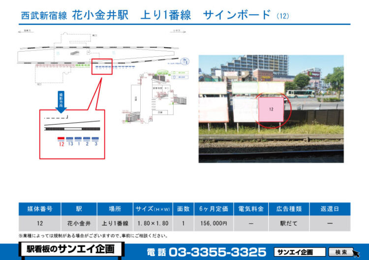 花小金井駅　看板　12